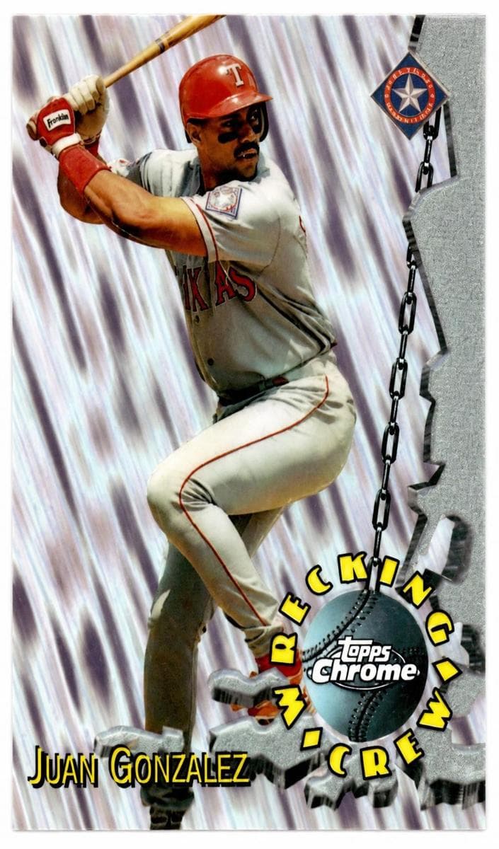 Juan Gonzalez 1996 topps Topps Chrome