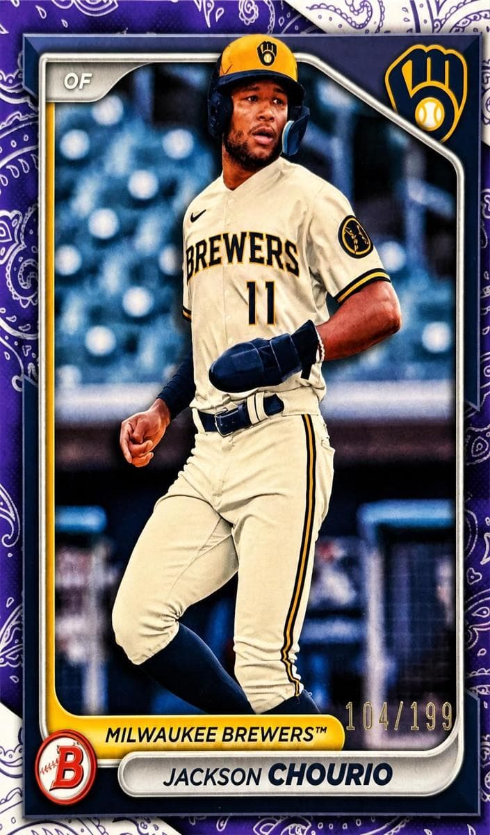Jackson Chourio 2024 bowman Bowman