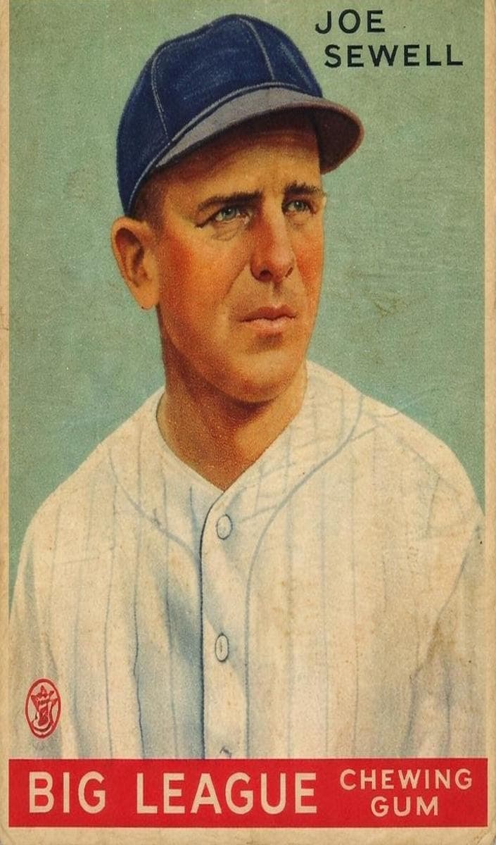 Joe Sewell 1933 unknown Goudey