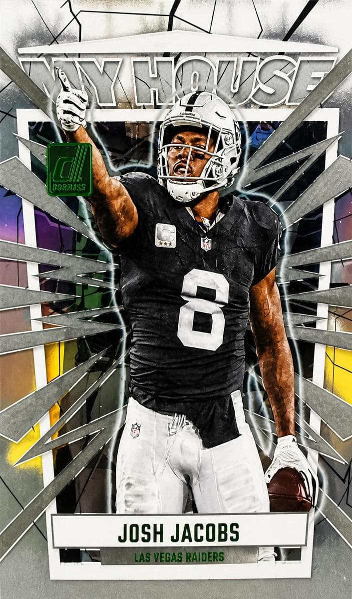 Josh Jacobs 2023 panini Clearly Donruss