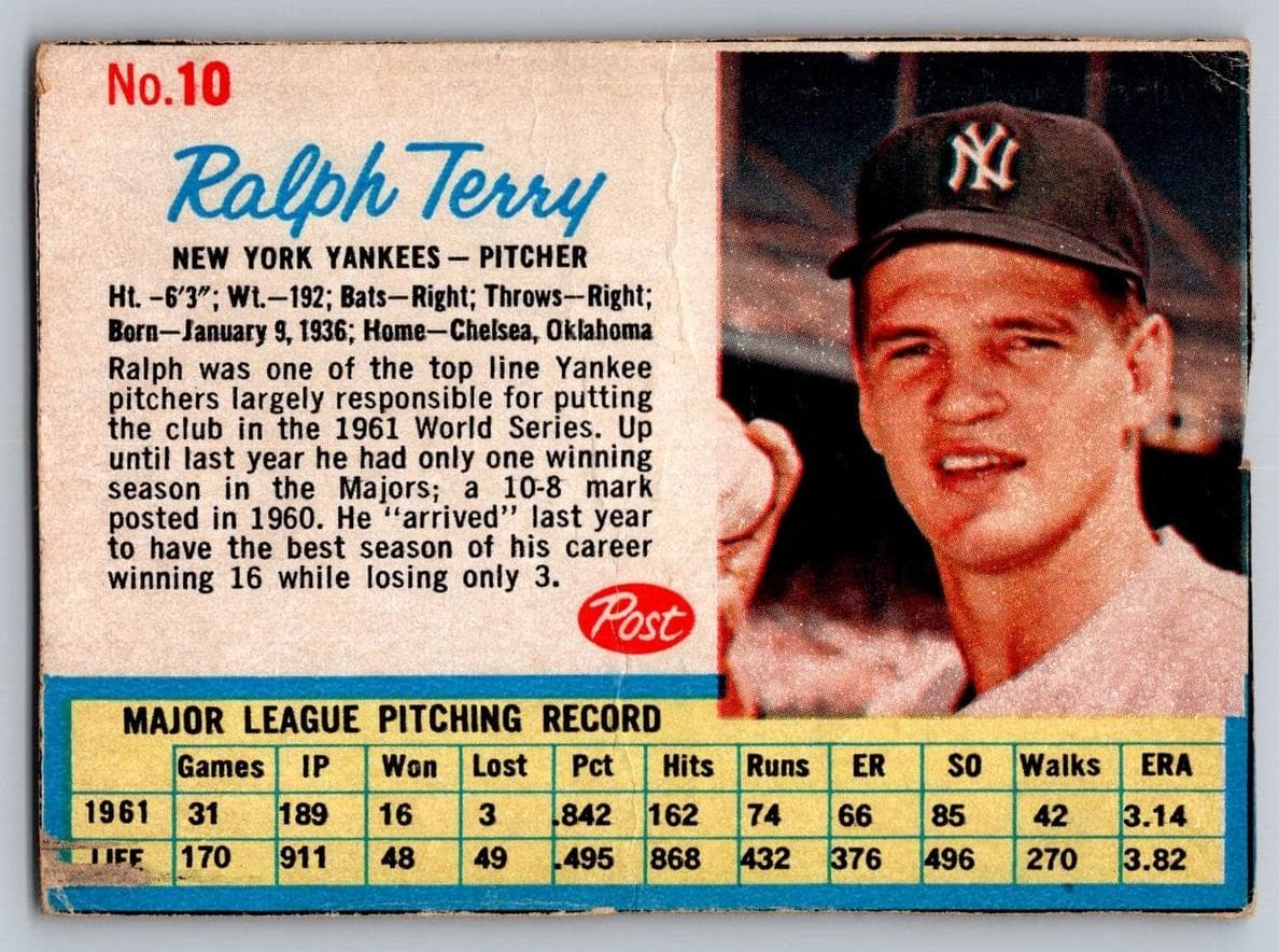 Ralph Terry #10