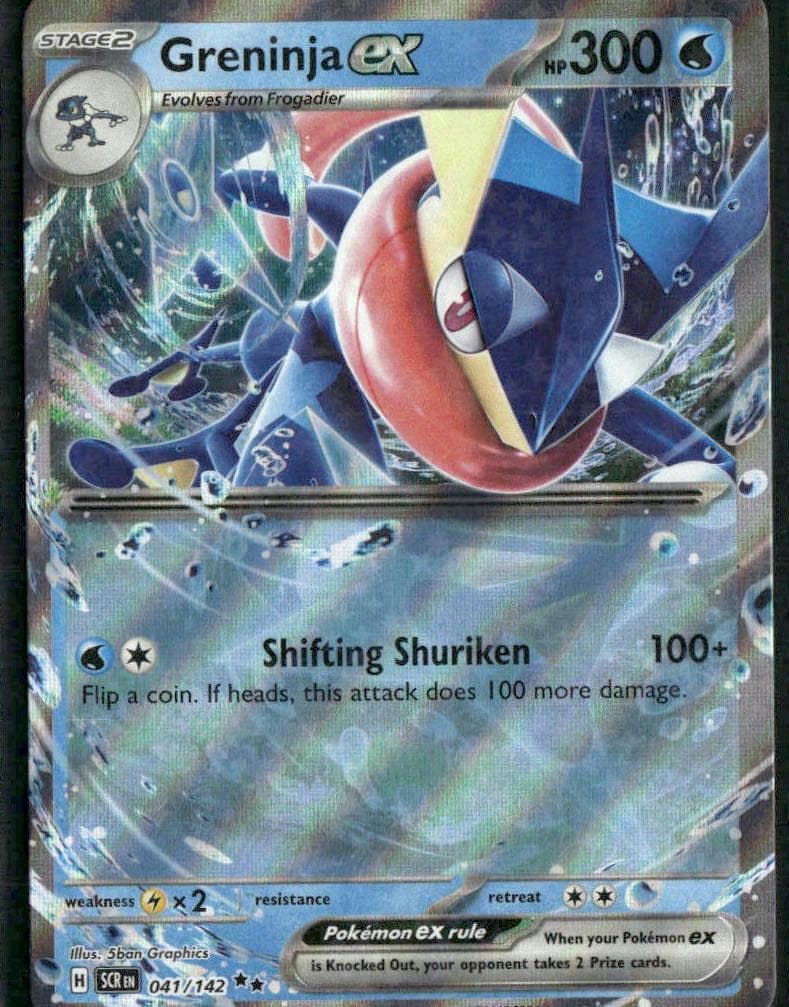 Greninja ex trading card