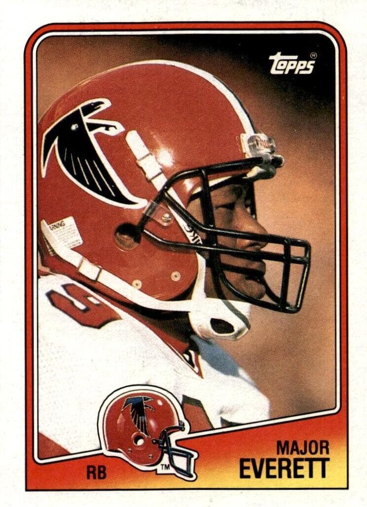 Major Everett trading card