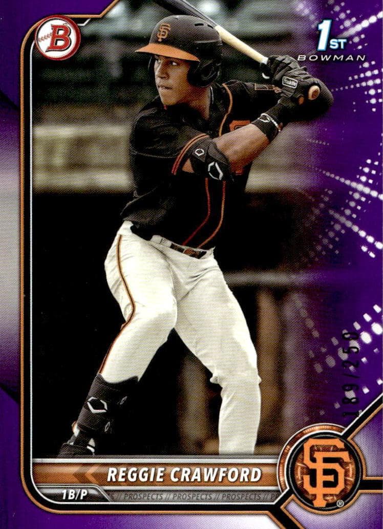 Reggie Crawford 2022 bowman Bowman Draft
