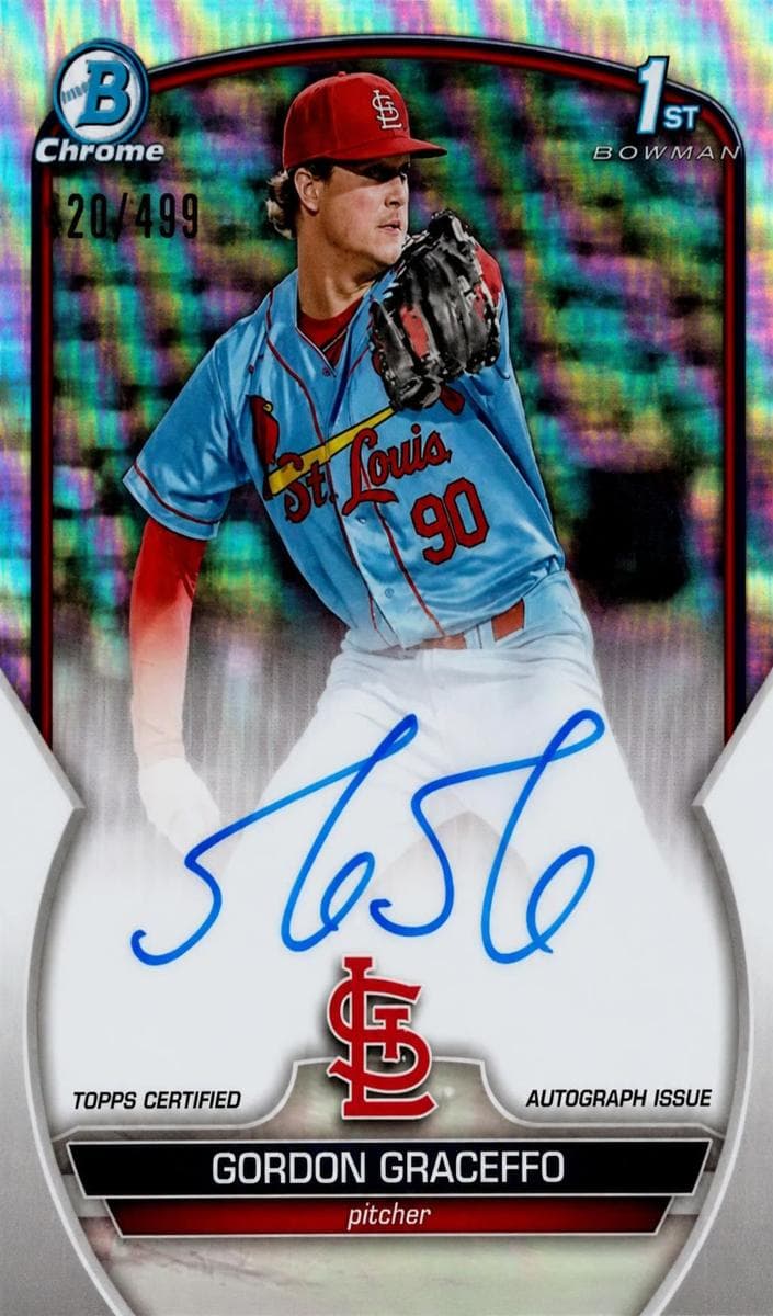 Gordon Graceffo 2023 bowman Bowman Chrome