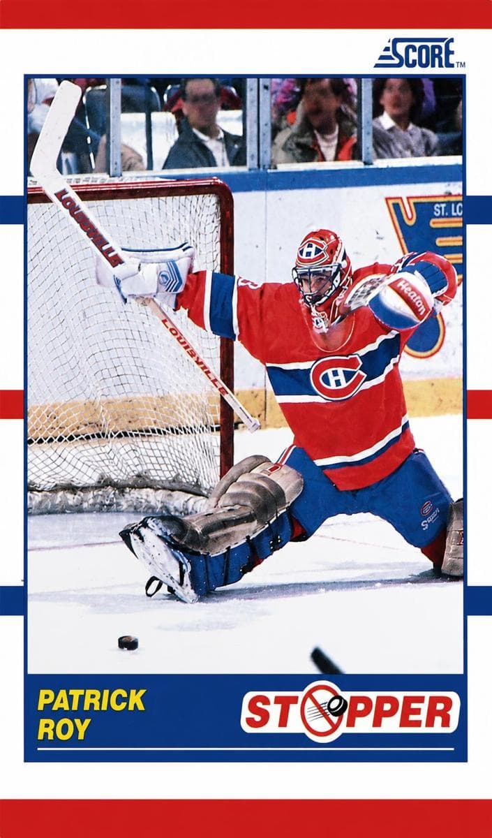 Patrick Roy 1990 panini Score (US)