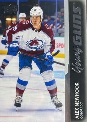 Alex Newhook trading card