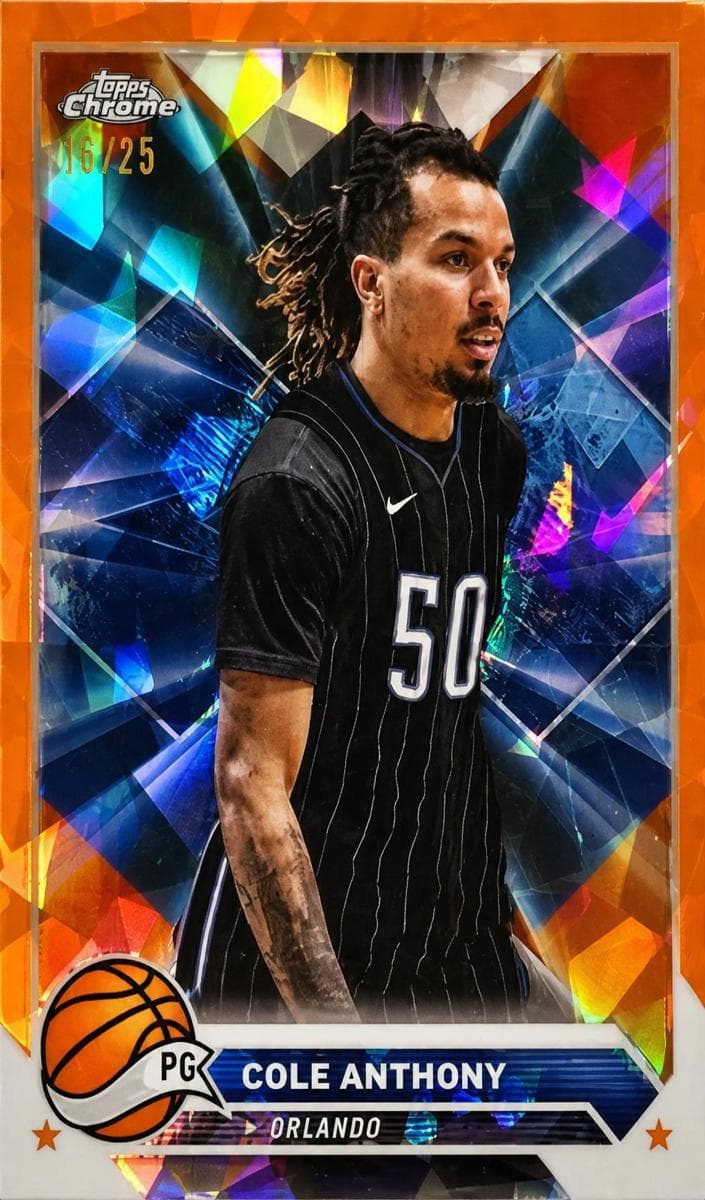 Cole Anthony 2023 topps Topps Chrome Sapphire Edition