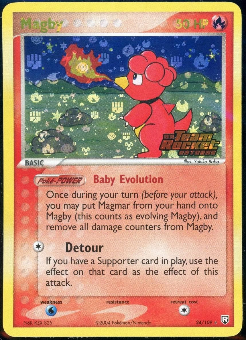 Magby trading card