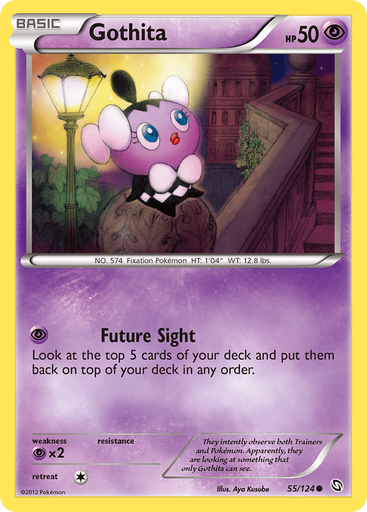 Gothita 2012 Pokemon Dragons Exalted Reverse Holo