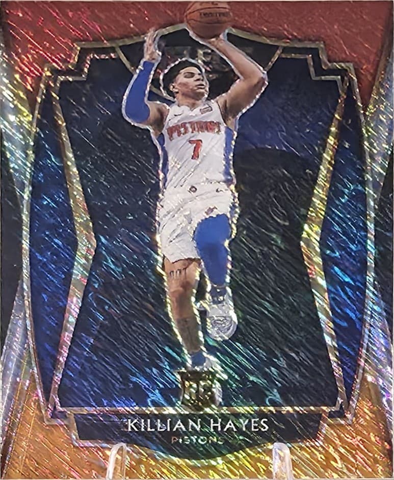 Basketball Killian Hayes 2020 Panini Select 2020 Panini Select orange-red-shimmer