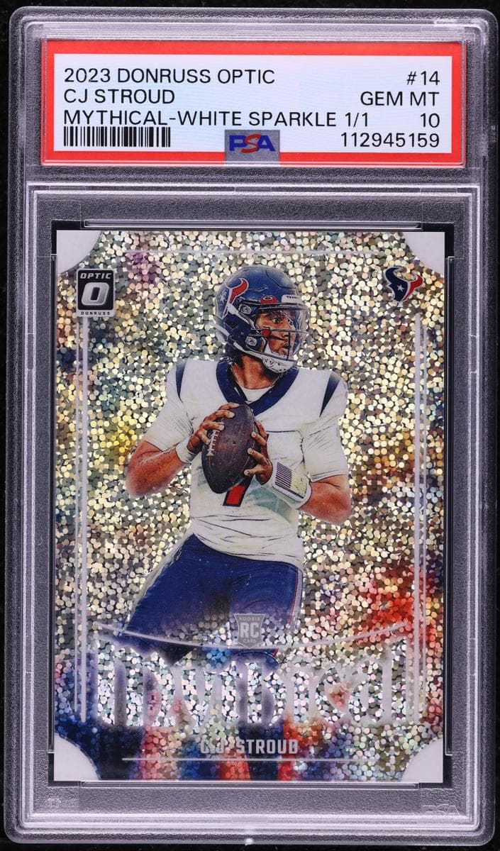 C.J. Stroud 2023 panini Donruss Optic