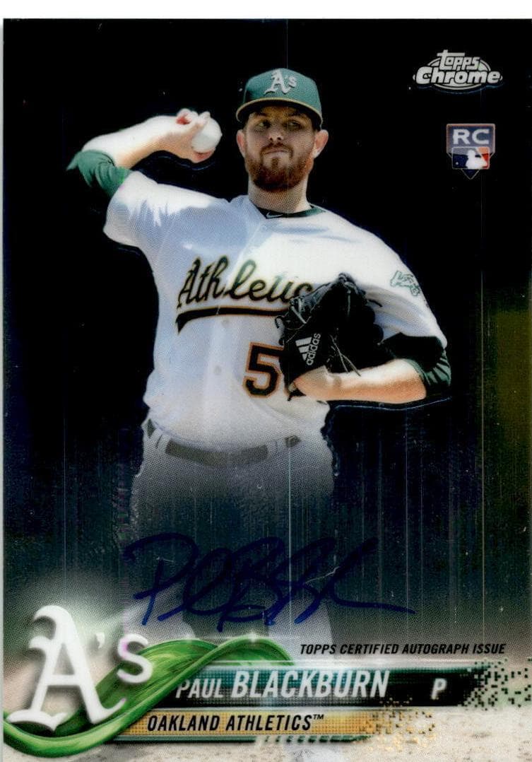 Paul Blackburn 2018 topps Topps Chrome