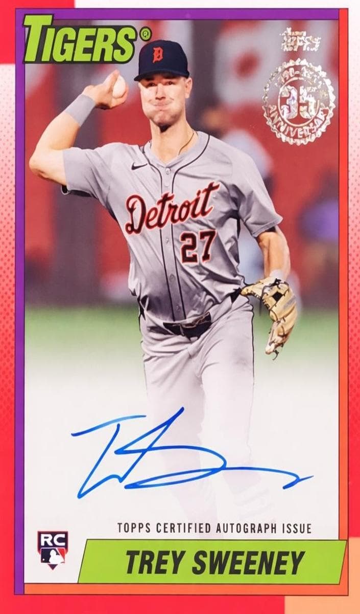 Trey Sweeney 2025 topps Topps