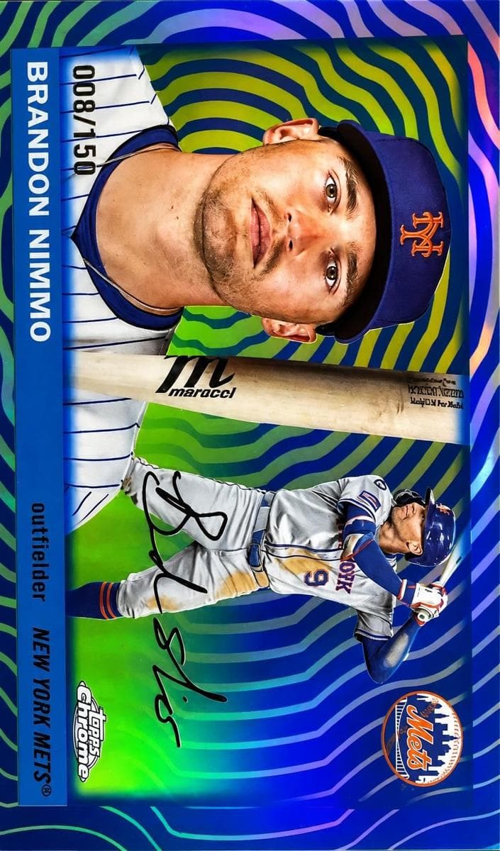 Brandon Nimmo 2025 topps Topps Chrome Platinum