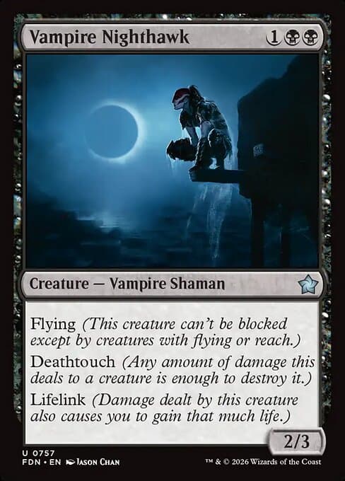 Vampire Nighthawk 2009 Magic: The Gathering Zendikar