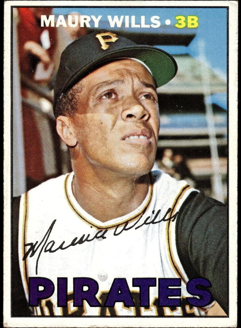 Maury Wills 1967 topps Topps