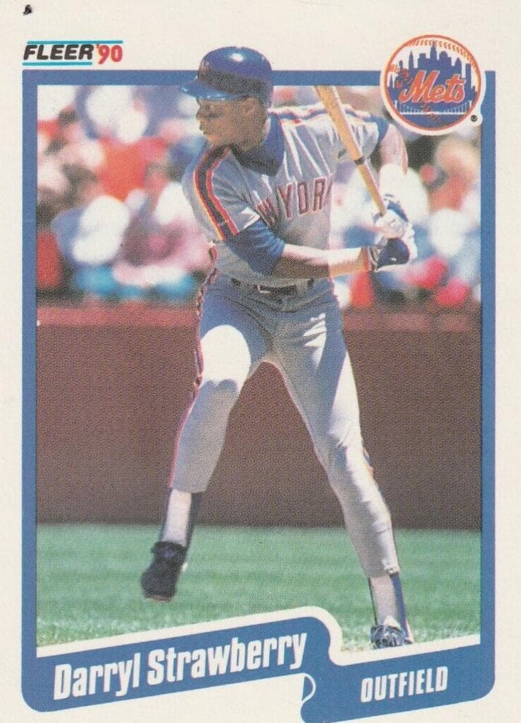 Darryl Strawberry 1990 fleer