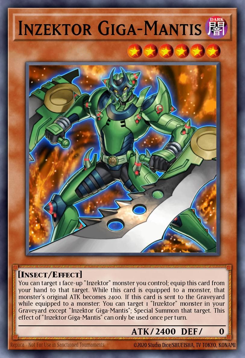 Inzektor Giga-Mantis 2012 Yu-Gi-Oh! Order of Chaos
