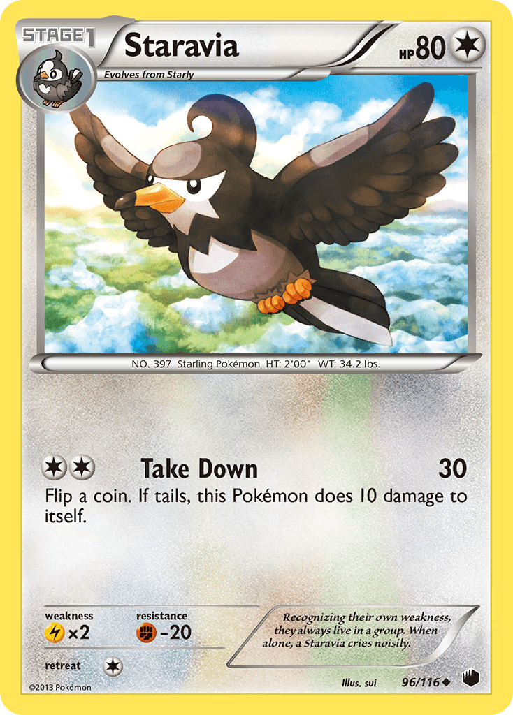 Staravia 2013 Pokemon Plasma Freeze