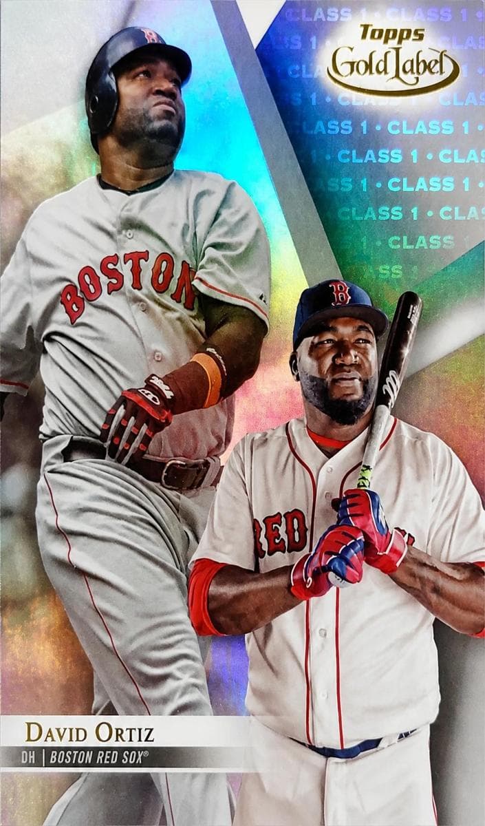 David Ortiz 2018 topps Topps Gold Label