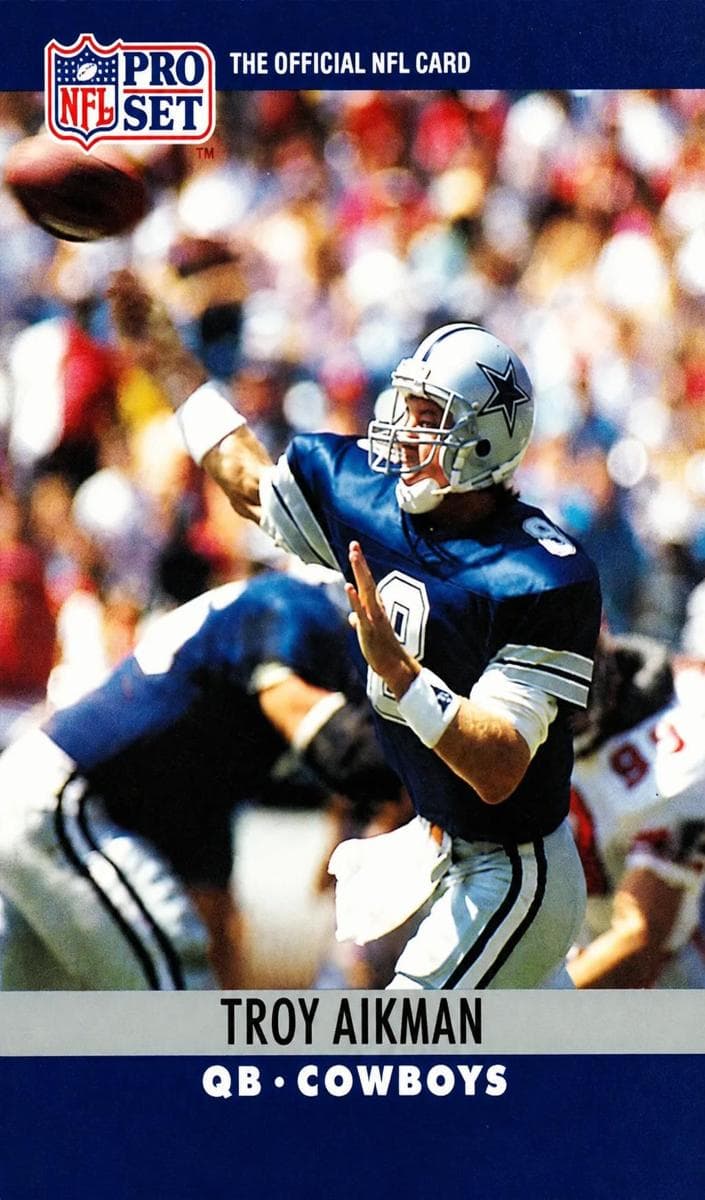 Troy Aikman 1990 unknown