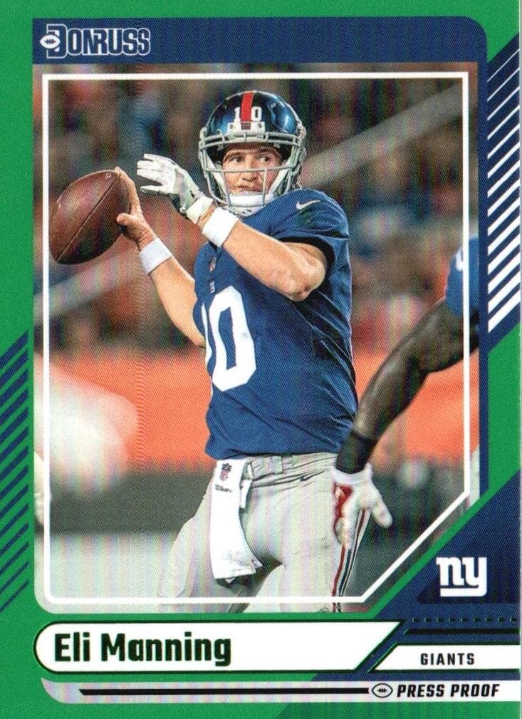 Eli Manning 2024 panini Panini National Treasures