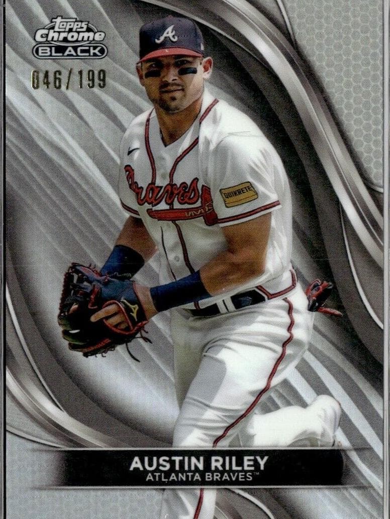 Austin Riley 2024 topps Topps Chrome Black