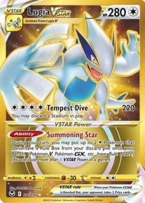 Lugia VSTAR trading card