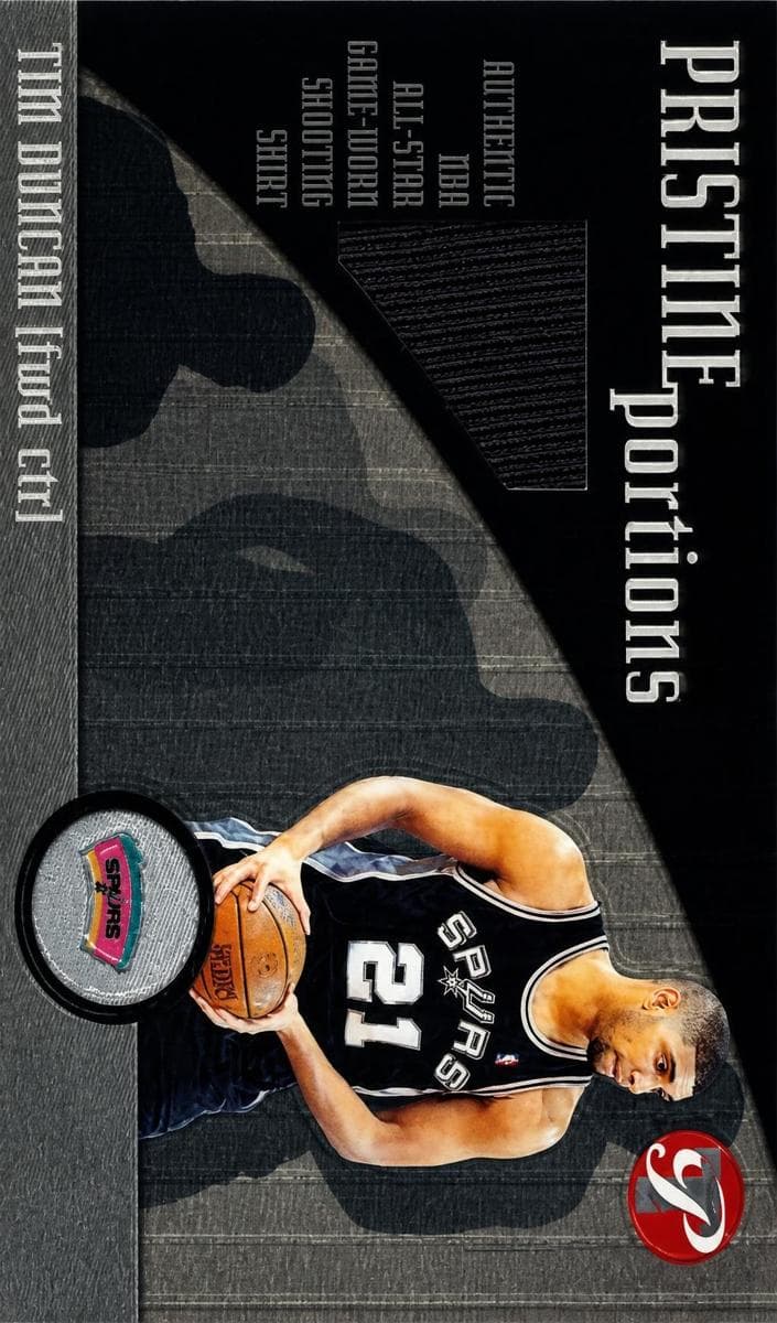 Tim Duncan 2001 topps Pristine