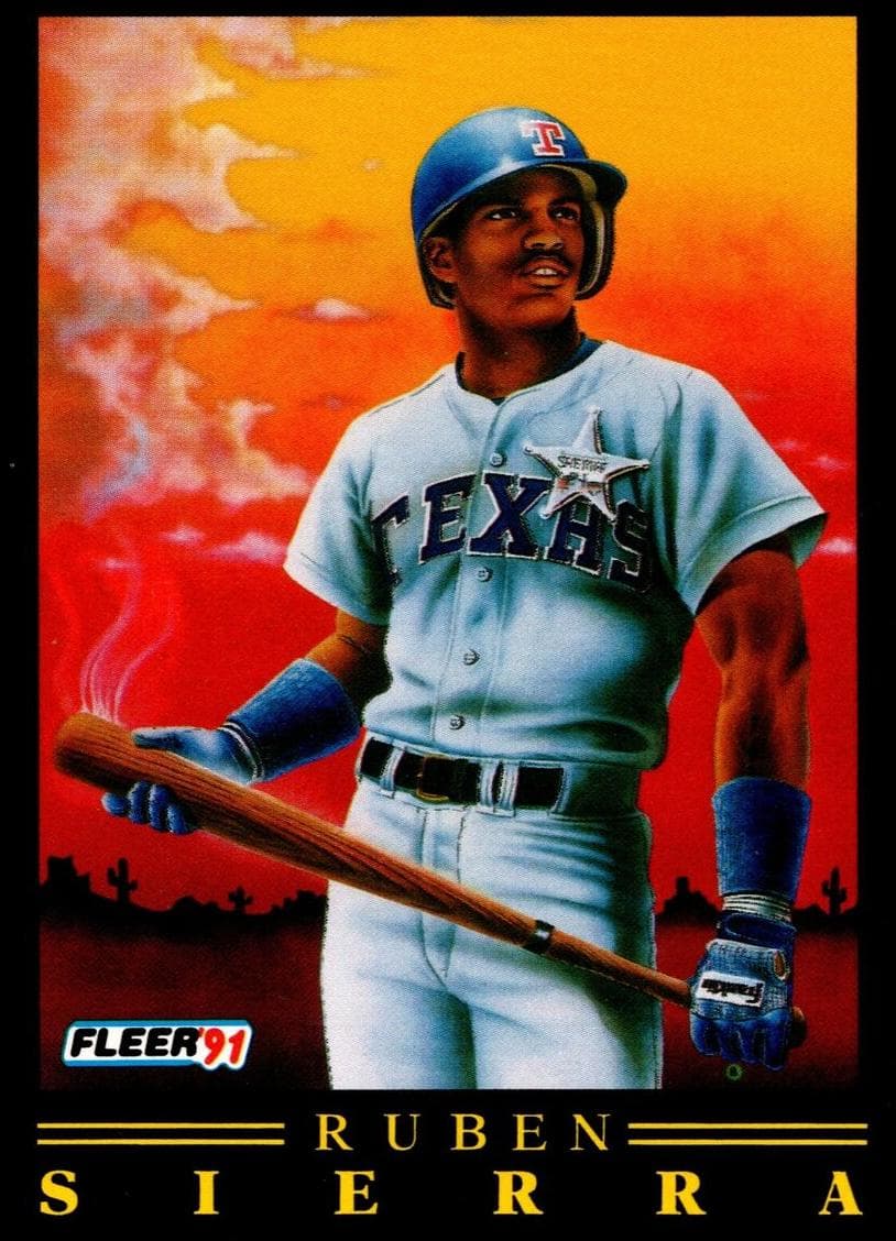 Ruben Sierra 1991 fleer