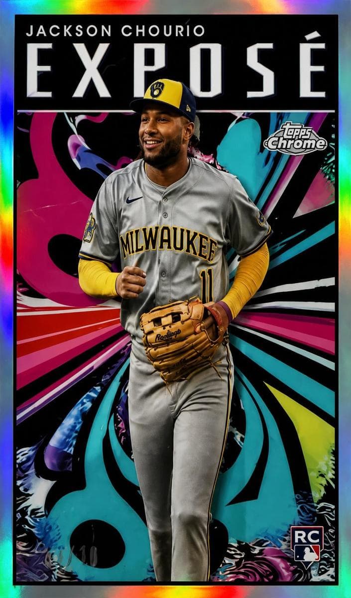 Jackson Chourio 2024 topps Topps Chrome Update