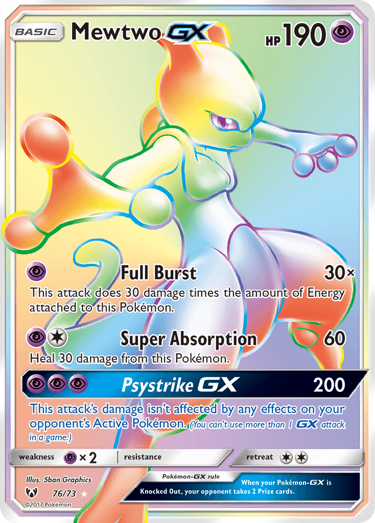 Mewtwo GX 2017 Pokemon