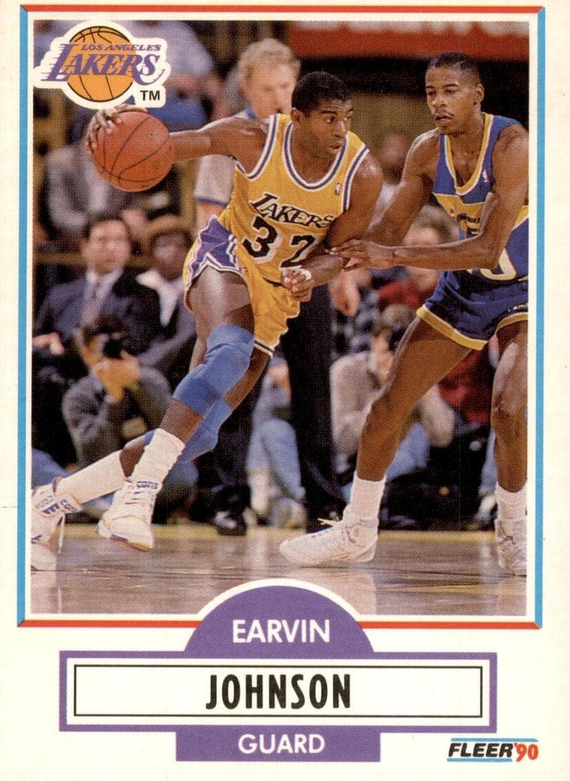 Earvin Johnson trading card
