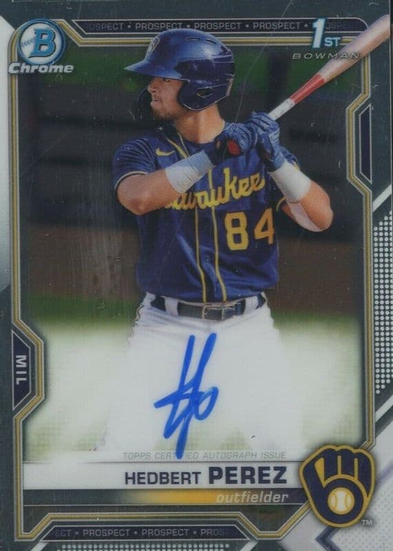 Hedbert Perez trading card