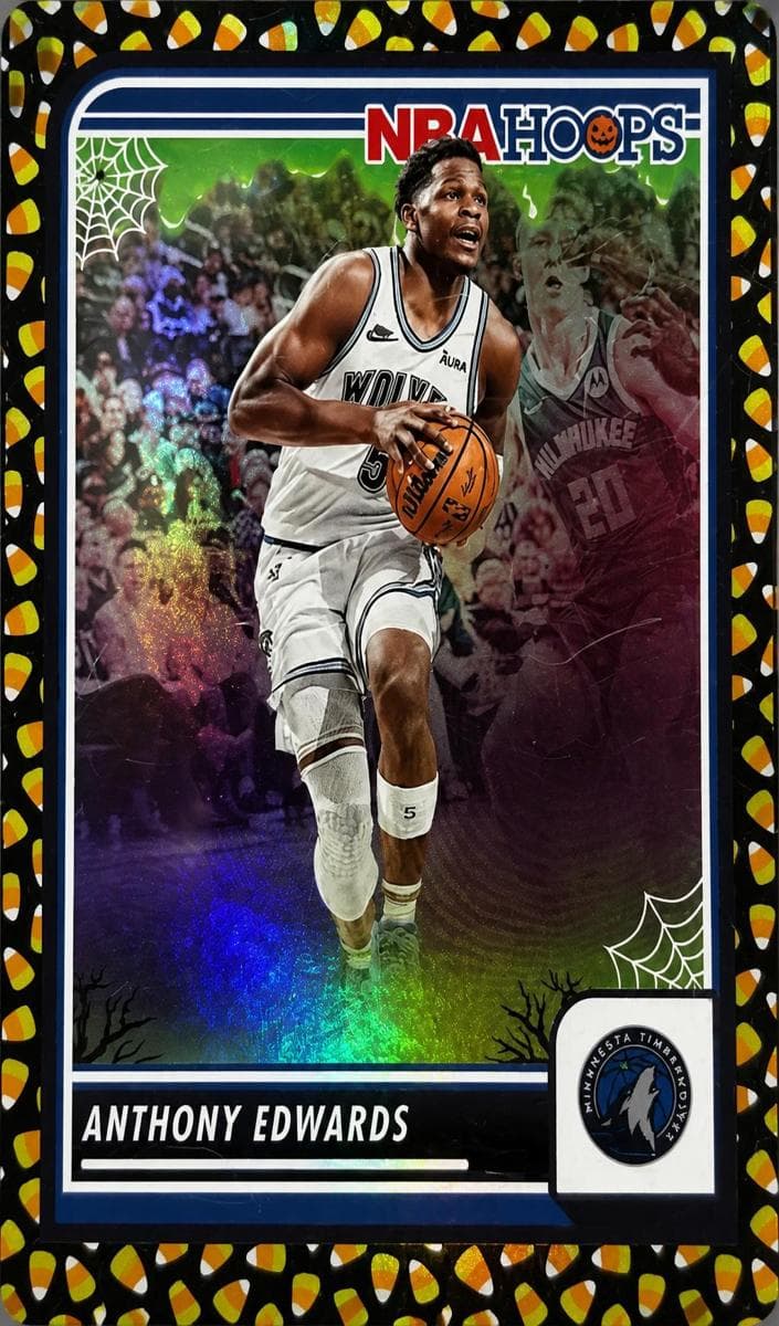 Anthony Edwards 2023 panini Hoops Haunted Hoops