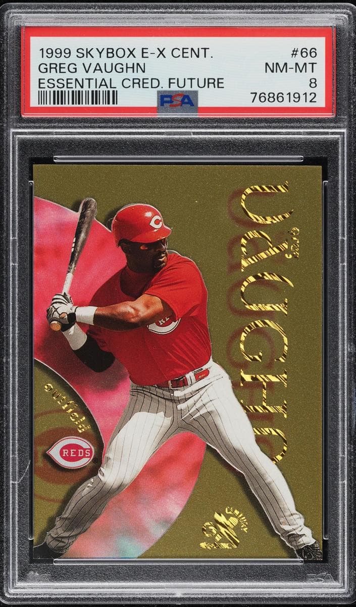 Greg Vaughn 1999 fleer SkyBox E-X Century