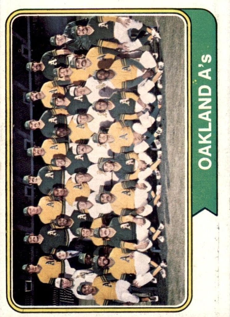 Oakland A's 1974 topps Topps