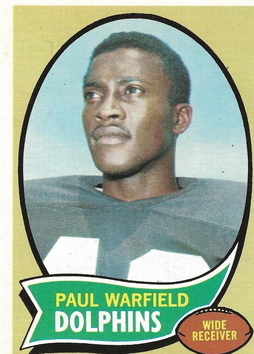 Paul Warfield 1970 topps Topps