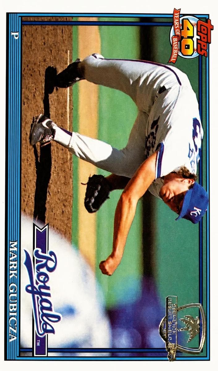 Mark Gubicza 1991 topps O-Pee-Chee