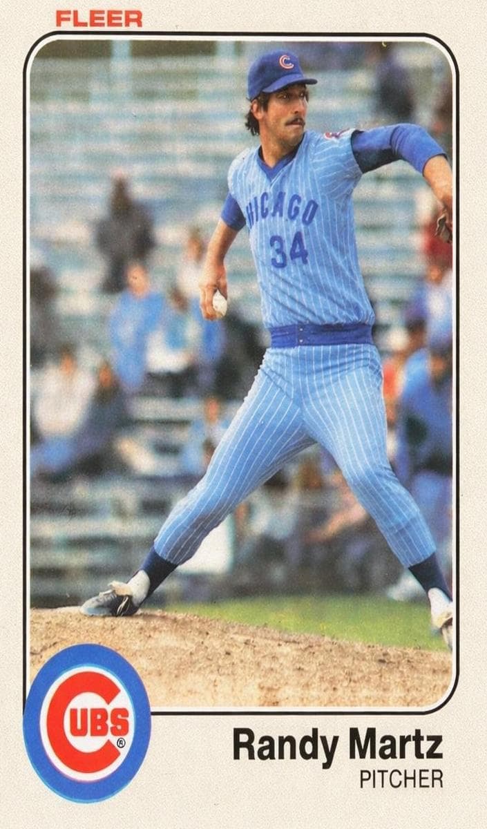 Randy Martz trading card