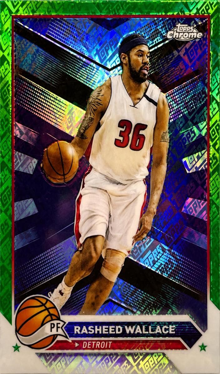 Rasheed Wallace 2023 topps Topps Chrome