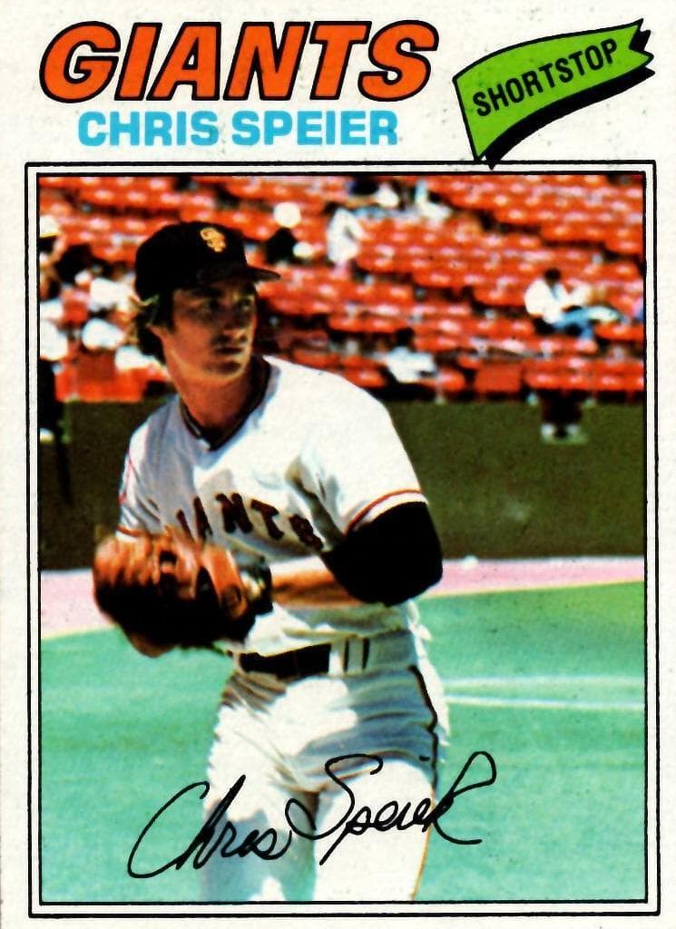Chris Speier 1977 topps Topps