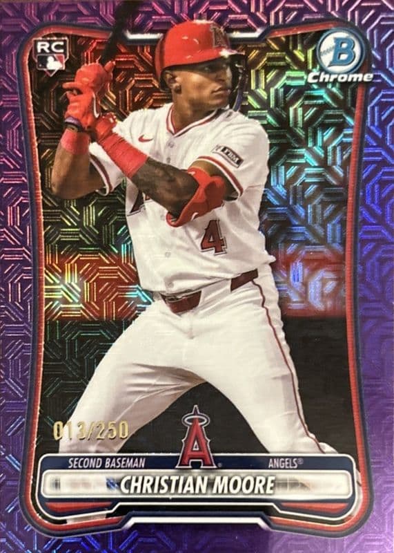 Christian Moore trading card