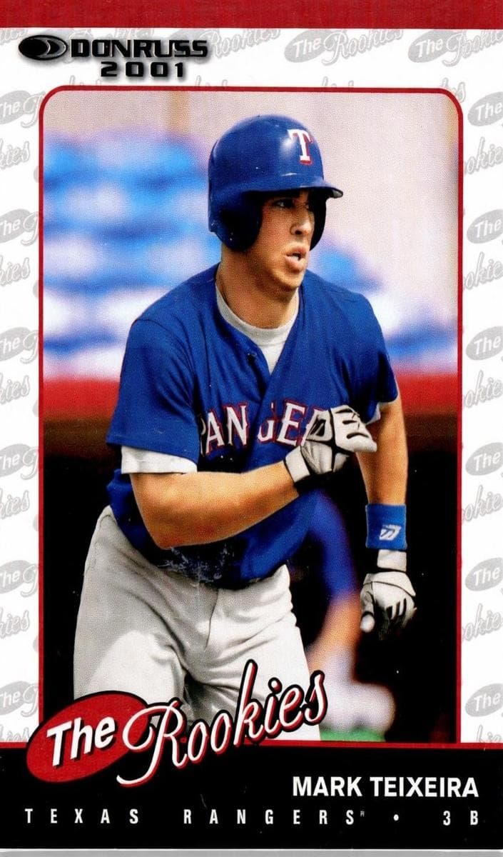 Mark Teixeira 2001 panini Donruss The Rookies