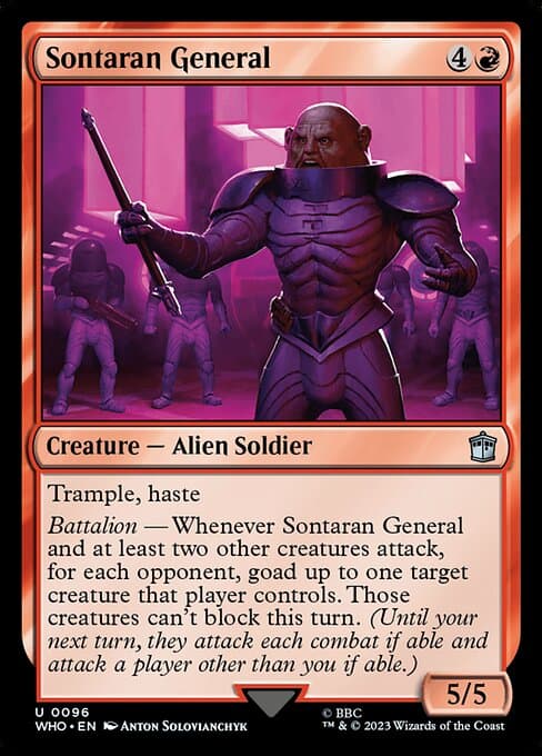 Sontaran General 2023 Magic: The Gathering Doctor Who