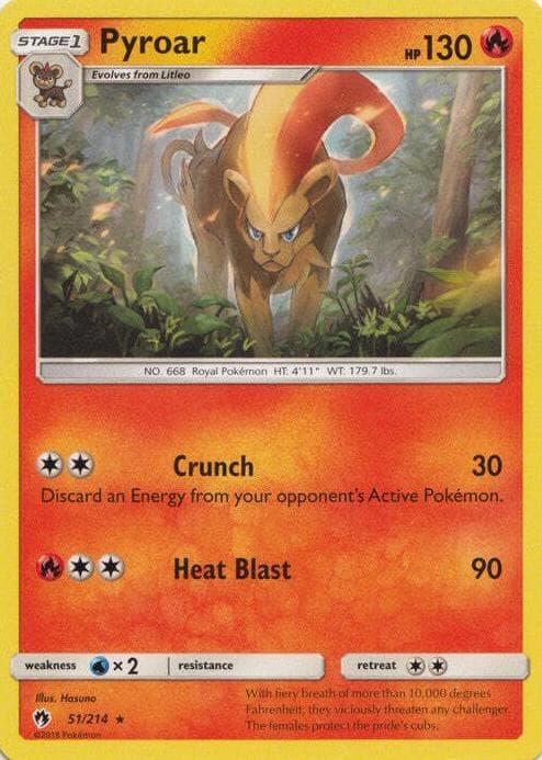 Pyroar trading card