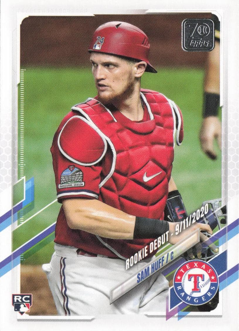 Sam Huff 2021 topps Topps Update