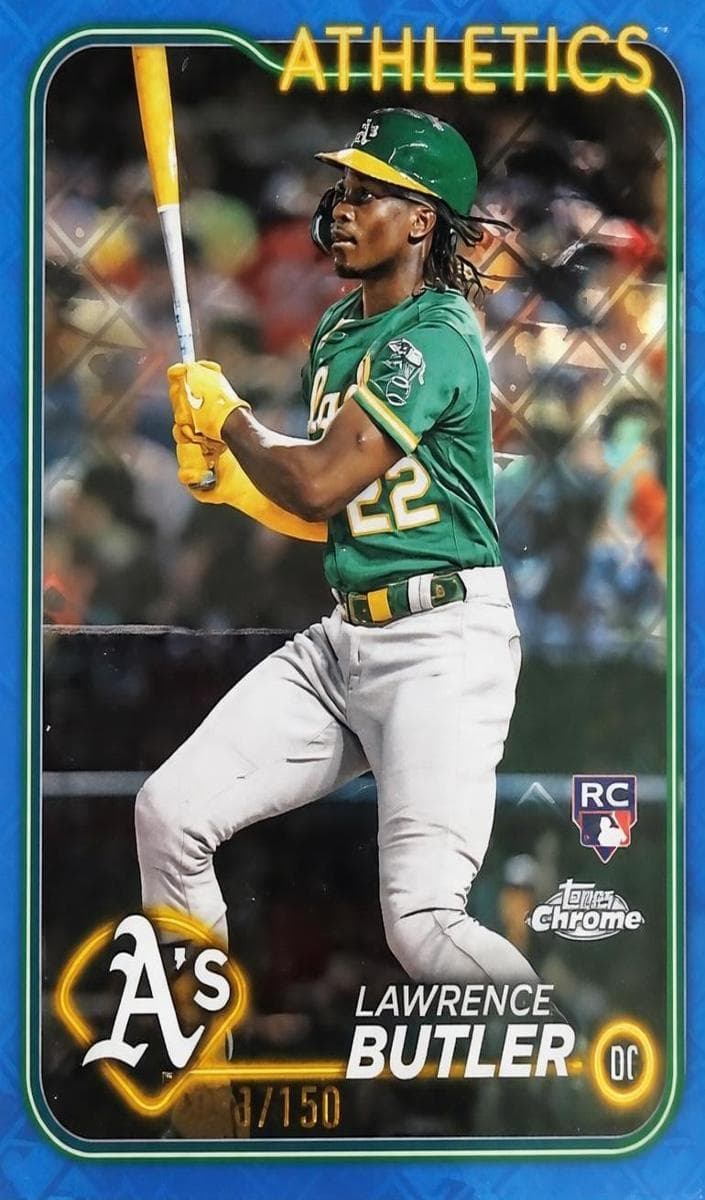 Lawrence Butler 2024 topps Topps Chrome Logofractor Edition