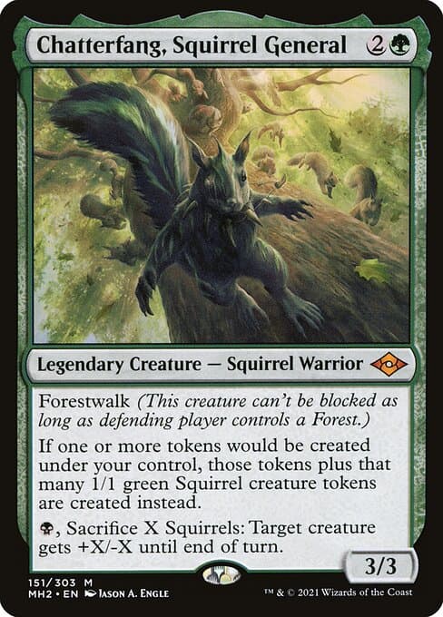 Chatterfang, Squirrel General 2024 Magic: The Gathering Bloomburrow Commander